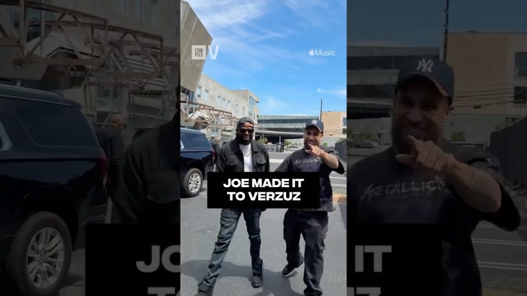 Joe just touched down at #VERZUZ 🔥