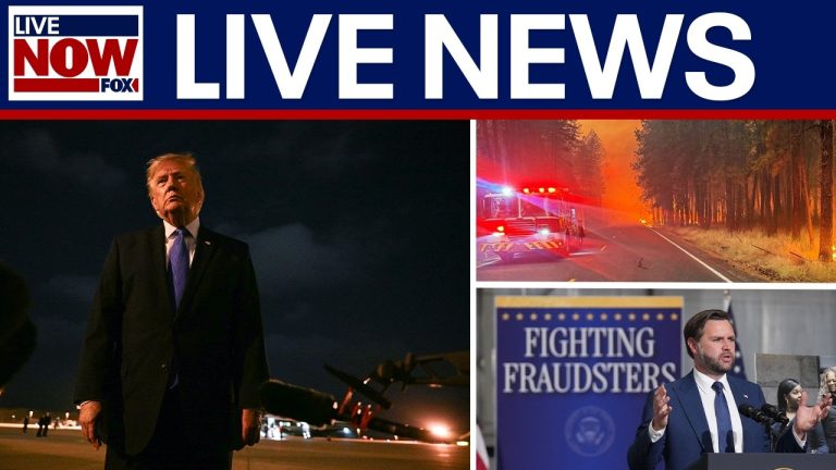 LIVE NEWS: Trump in Vegas, Spokane wildfires, Vance on fraud, Blanche-Patel cartel remarks & more