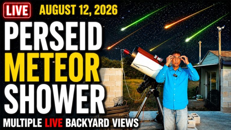 PERSEID METEOR SHOWER LIVE NOW | Watch Meteors With Me Tonight