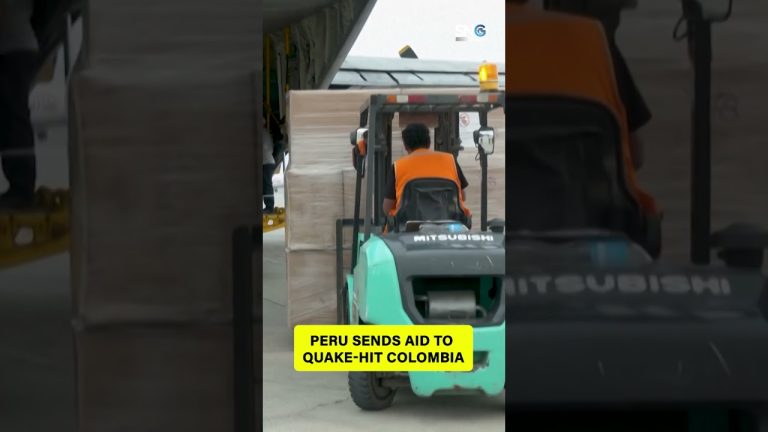 Peru sends 12 tonnes of aid to earthquake-hit Colombia