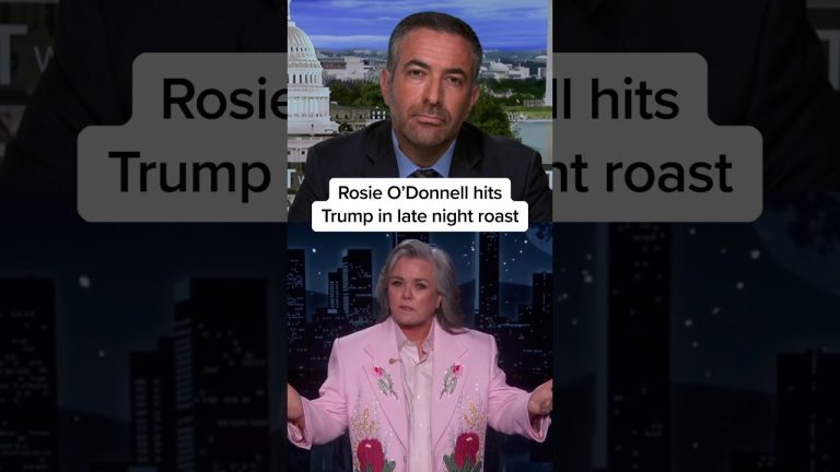 Rosie O’Donnell hits Trump in late night roast