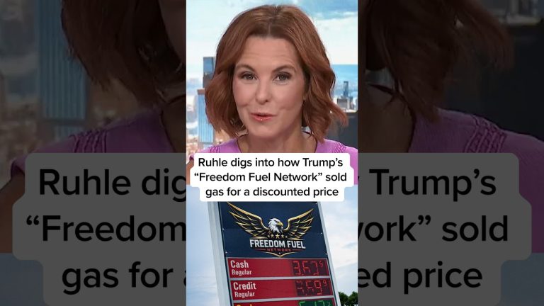 Ruhle digs into how Trump’s ‘Freedom Fuel Network’ sold gas for a discounted price