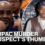 Tupac murder suspect flashes thumbs-up sign as witness testimony ends in trial