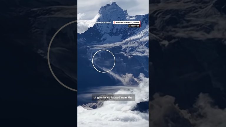 Video shows glacier collapse along Nepal-China border