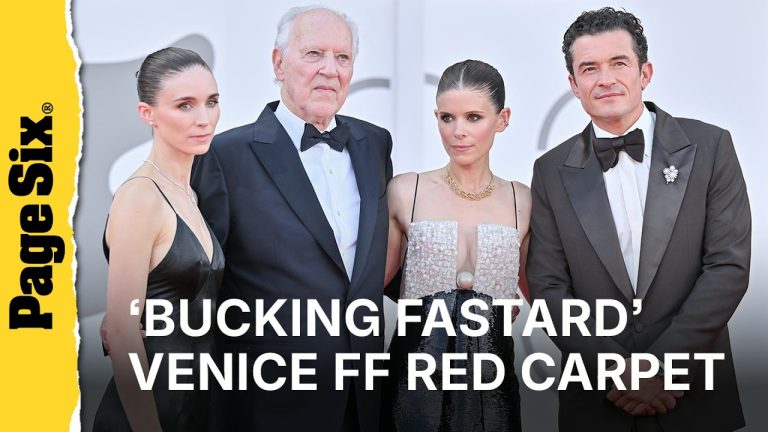 ‘Bucking Fastard’ Venice Film Festival red carpet: Orlando Bloom, Kate Mara, Rooney Mara, more