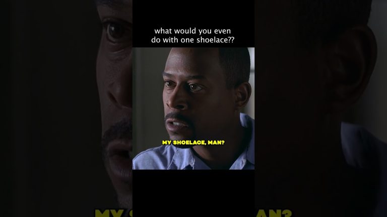 Did the cop really take his one shoelace? #sony #moviecentral #bluestreak