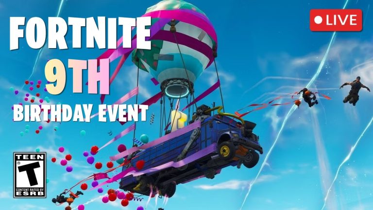 FORTNITE 9TH BIRTHDAY UPDATE AND MASTERY MONDAY LIVE NOW! (Fortnite Gameplay)
