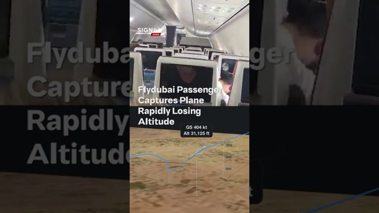 Flydubai Passenger Captures Plane Rapidly Losing Altitude | #News #Breakingnews
