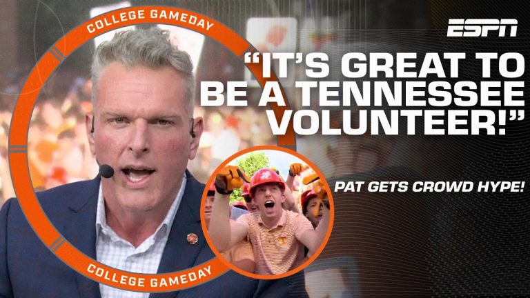 GOOD OLE’ ROCKY TOP‼️ Pat McAfee TURNS THE CROWD UP IN TENNESSEE 🔊 | College GameDay