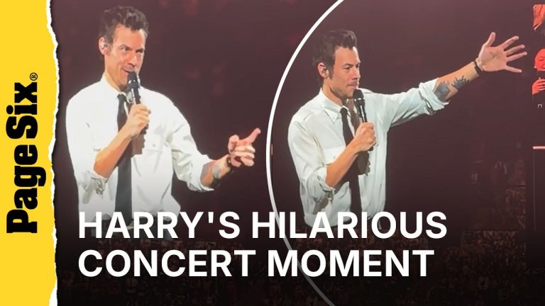Harry Styles checks in on kids who fell asleep at concert