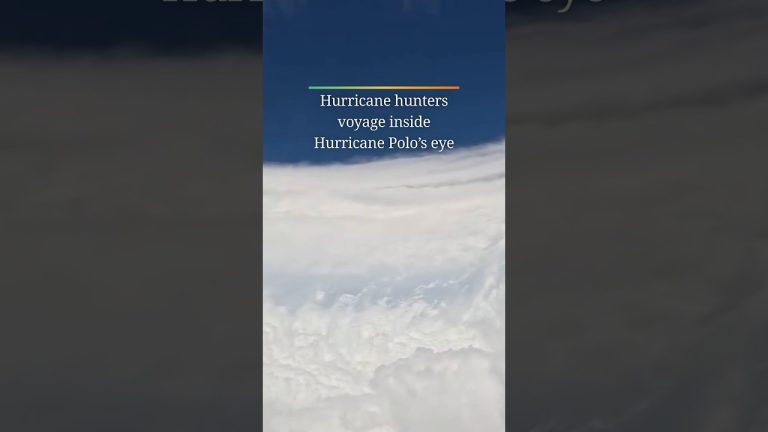 Hurricane hunters voyage inside Hurricane Polo’s eye