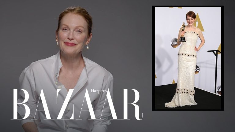 Julianne Moore on Her “Purple-Themed” Wedding | Fashion Flashback | Harper’s BAZAAR