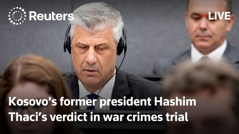 LIVE: Kosovo’s former president Thaci faces war crimes verdict