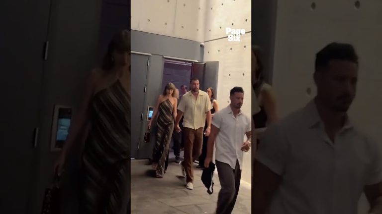 Newlyweds Taylor Swift and Travis Kelce step out for romantic date night in NYC #shorts