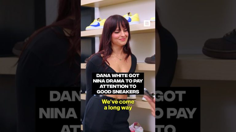 Nina Drama credits Dana White for getting her into sneakers 🔥 #SneakerShopping
