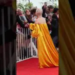 Pamela Anderson stunned at the “Place To Be” screening in Venice, Italy 💛  #shorts