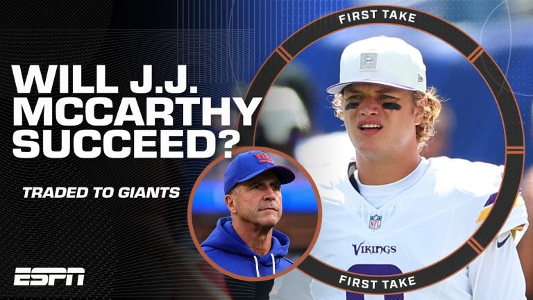 Stephen A. Smith’s issue with the J.J. McCarthy trade is… | First Take