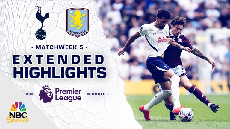 Tottenham Hotspur v. Aston Villa | PREMIER LEAGUE HIGHLIGHTS | 9/19/2026 | NBC Sports