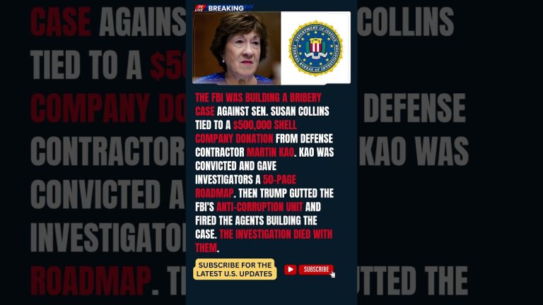 Trump Gutted the FBI Anti Corruption Unit and Killed the Bribery Case Being Built Against Susan Coll