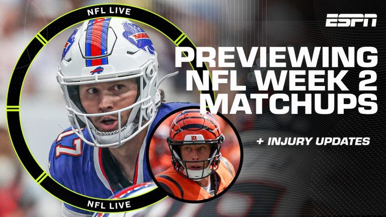 WEEK 2 PREVIEW 🏈 Can the Lions’ defense stop the Bills? + Injury updates | NFL Live