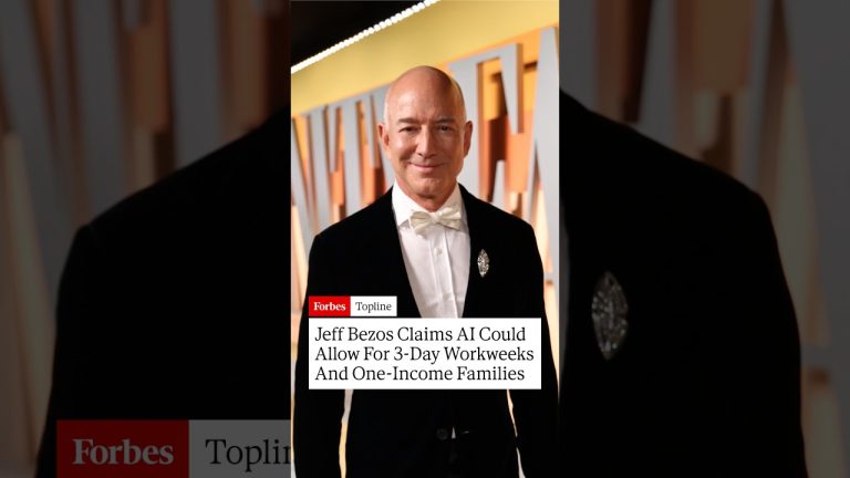 AI Could Allow For 3-Day Workweeks And Single-Income Households, Bezos Claims