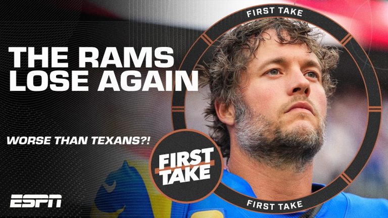 Are the 2-4 Rams WORSE than the 2-4 Texans ⁉️ Stephen A., Michael Irvin & Dan O ANSWER | First Take