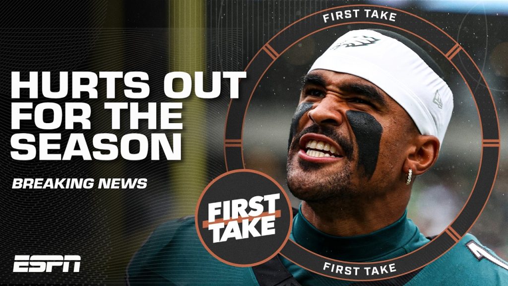BREAKING: Jalen Hurts OUT FOR SEASON after blood clots discovered in lungs | First Take