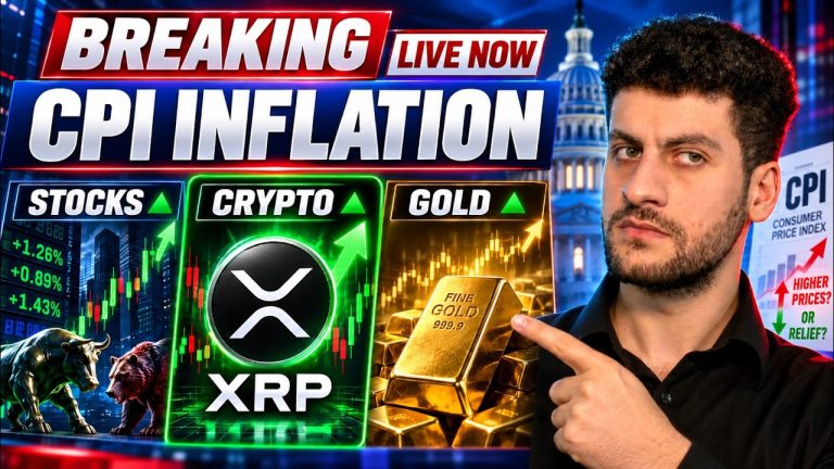 CPI LIVE NOW 🚨 XRP, Bitcoin, Stocks & Gold | US Inflation Data LIVE