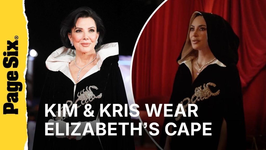 How Elizabeth Taylor’s Scorpio cape wound up on Kris Jenner and Kim Kardashian | Currently Trending
