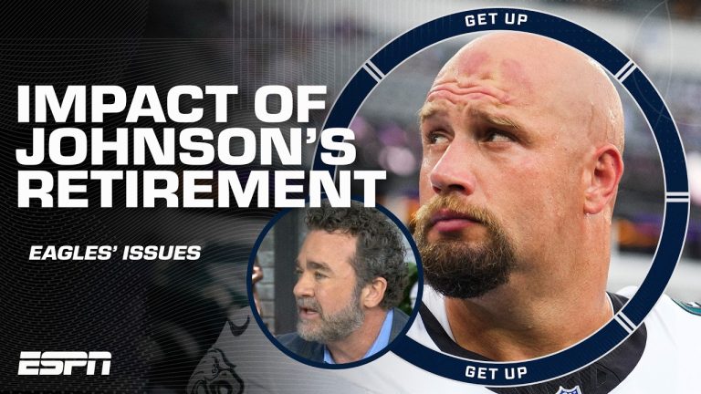 How can the Eagles replace Lane Johnson? 🤔 ’IT’S IMPOSSIBLE!’ – Jeff Saturday | Get Up
