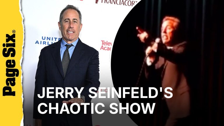 Jerry Seinfeld dances as pro-Palestine protesters interrupt Chicago show