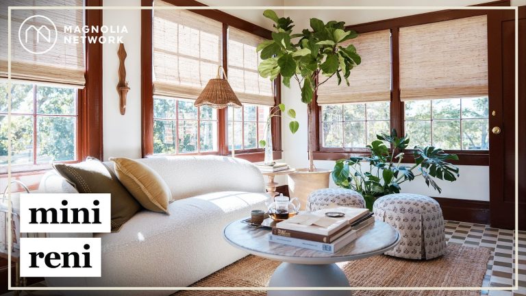 Joanna Gaines Designs Classic Bathroom and Sunroom | Mini Reni | Magnolia Network