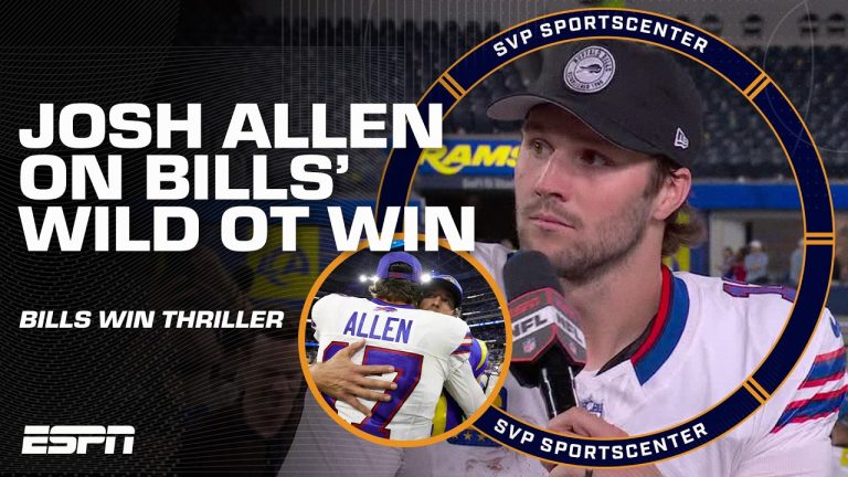 Josh Allen joins SportsCenter following THRILLING win + Analysis from Bills’ OT win | SC with SVP