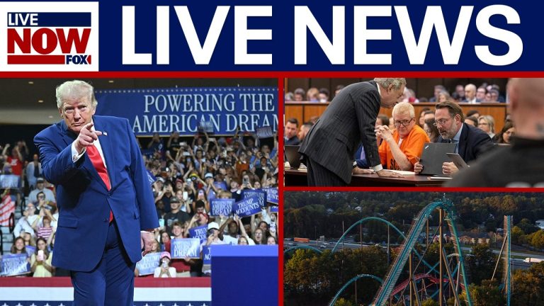 LIVE NEWS: Trump rallies in Georgia, Six Flags reopens after fatal accident, Alex Murdaugh in court