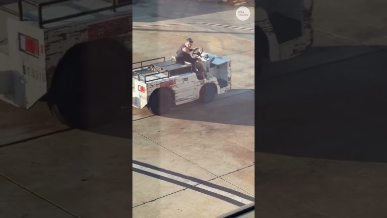 Man steals airport tug, takes joyride on John Wayne Airport tarmac. See the video.