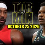 Minnesota Timberwolves vs Toronto Raptors Full Game Highlights – October 25, 2026 | NBA Season