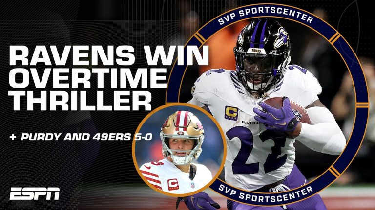 Ravens beat Falcons in OT 😤 49ers stay unbeaten + Commanders’ blunder | SC with SVP