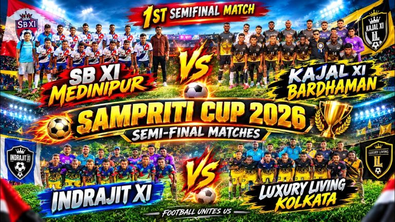 SAMPRITI CUP 2K26 ।। SB XI ।। KAJAL XI ।। LUXURY LIVING।। INDRAJIT XI ।।