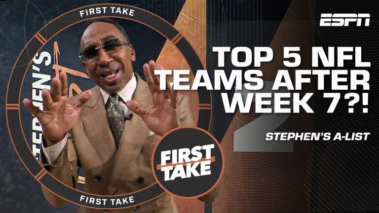 Stephen A. ranks his TOP 5 NFL teams RIGHT NOW! 👀 | First Take